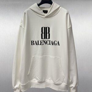 Balenciaga Graffiti Hoodies Sweatshirts White